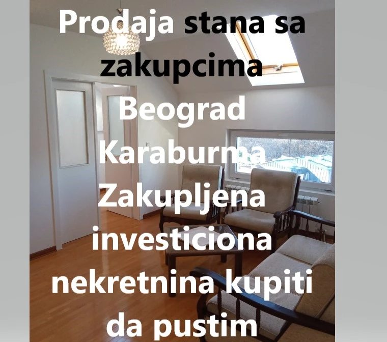 Selling apartment with tenants Belgrade Karaburma tenanted investment 